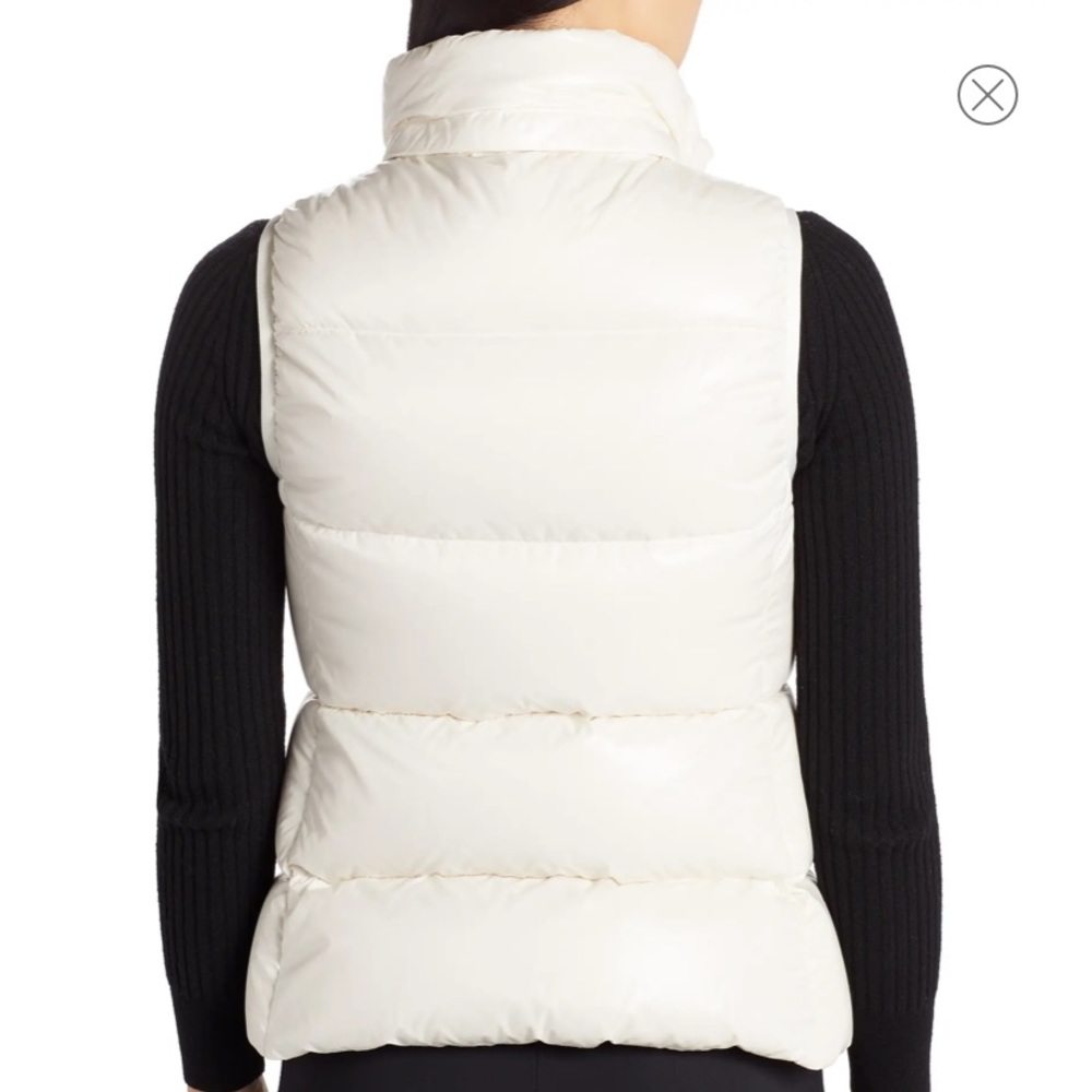 Moncler Balabio Down Puffer Vest with Removable Genuine Fox Fur Trim Hood - Picture 2 of 10